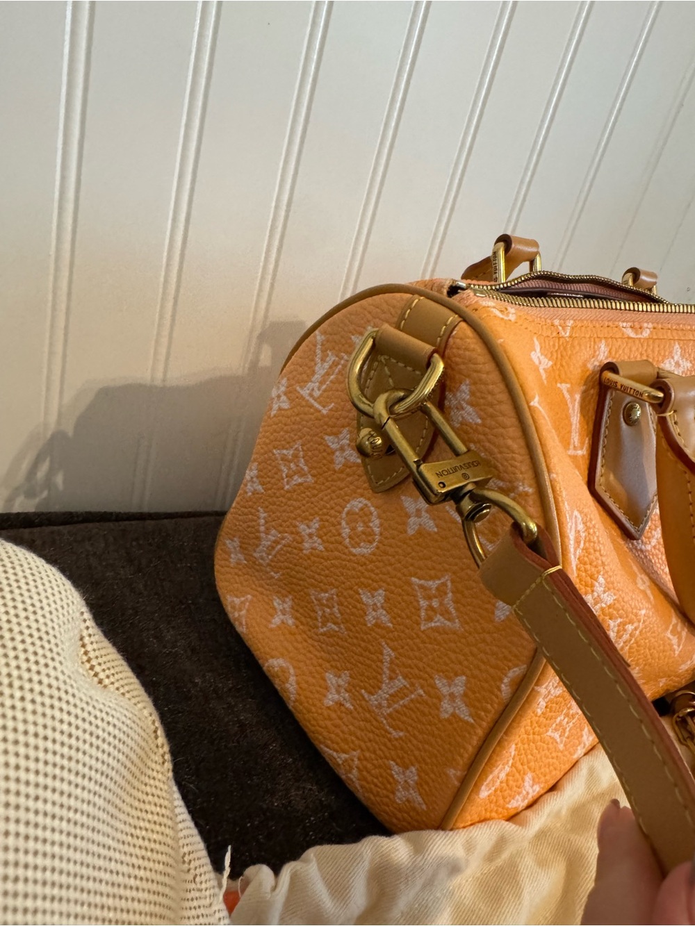 Soft Speedy P9 monogram orange - Picture 5 of 6